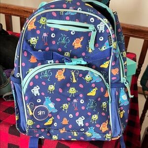 Monsters inc simple modern backpack for kindergarten or preschool